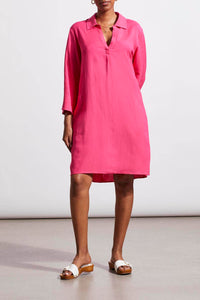 Tribal  Spring/Summer 2024-1765O-4525-Dress W/Pockets-Raspberry - The Coach Pyramids