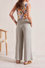 Tribal  Spring/Summer 2024-1794O-4525-Pull On Ankle Pant-Dried Sage - The Coach Pyramids