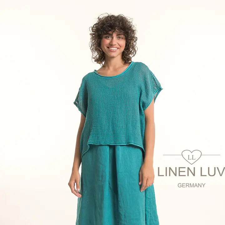 Linen Luv-TP1680-80-French Linen Dress-Ottanio - The Coach Pyramids