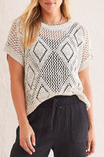 Tribal  Spring/Summer 2024-1811O/3944-Sweater Top-French Oak - The Coach Pyramids
