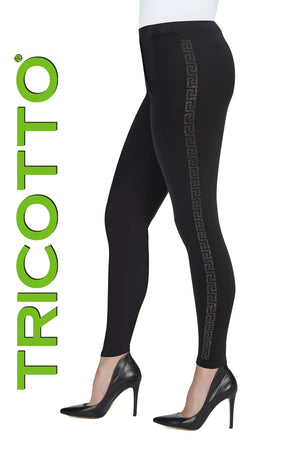 Mode Tricotto-Fall 2023 -183-Leggings-Silver/Black - The Coach Pyramids