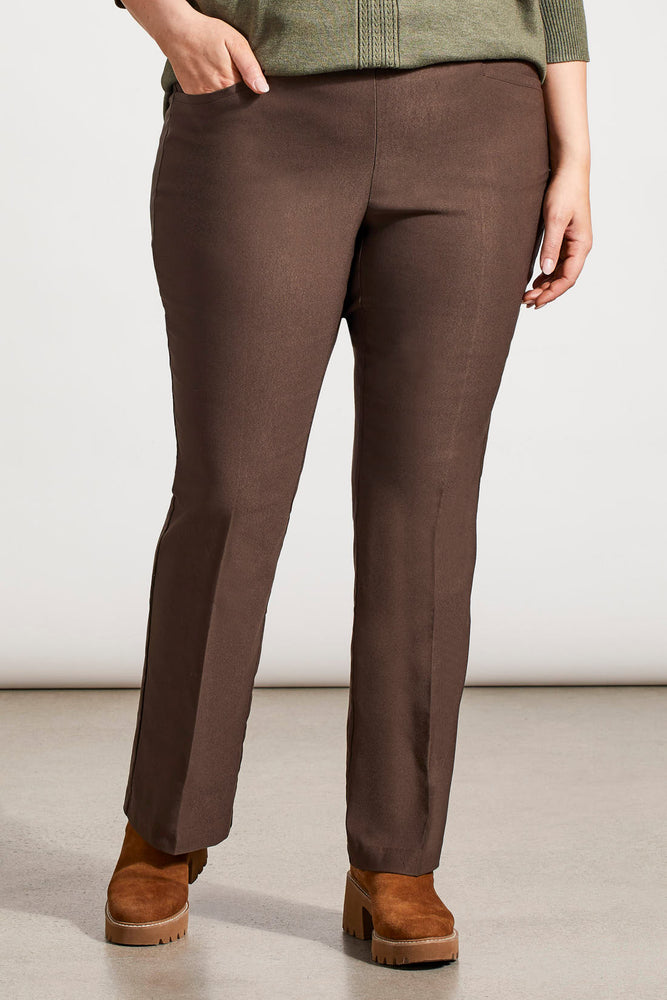 Tribal Fall 2024-1859V/1254-Flatten It Pull On Pant-Coffee