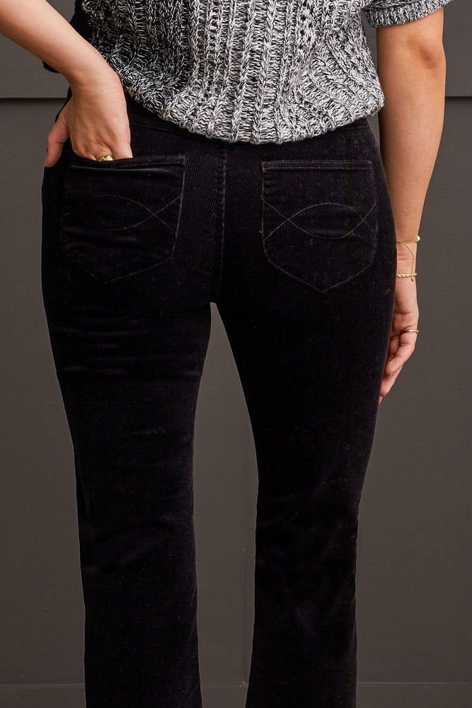 Tribal Fall 2024- 1889O/0002-Pull On 5 Pocket Pant-Black