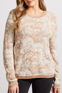 Tribal Fall 2024-1958O/0026-Scoop Neck Sweater-Cream - The Coach Pyramids