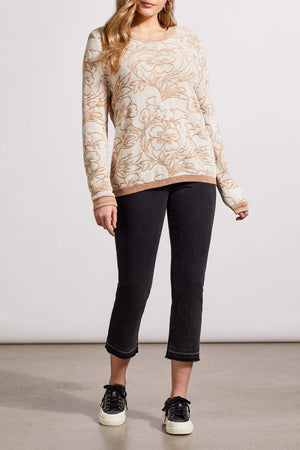 Tribal Fall 2024-1958O/0026-Scoop Neck Sweater-Cream