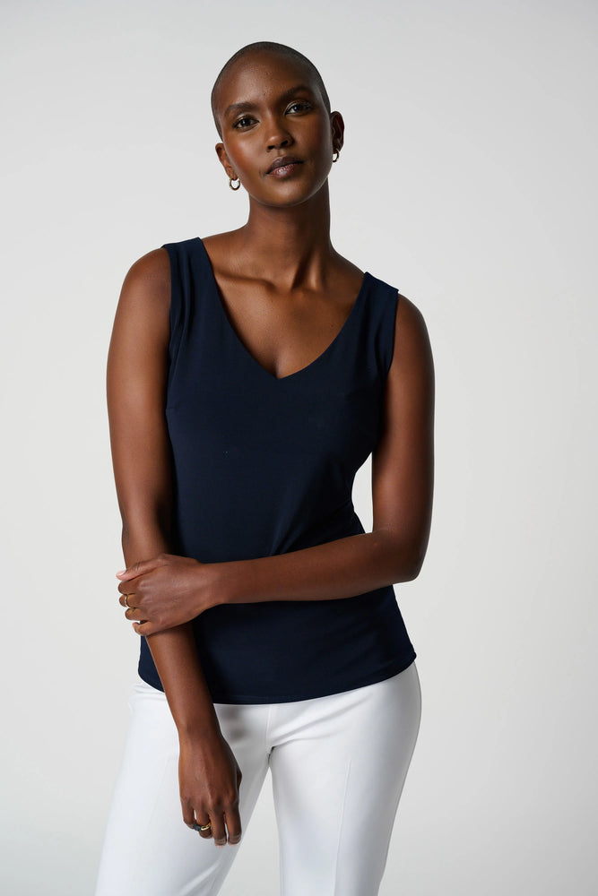 Joseph Ribkoff - Classic V-Neck Cami - 201546 - 2166 - Navy