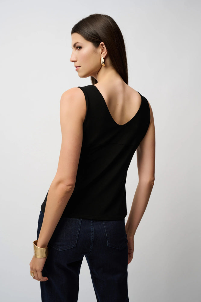 Joseph Ribkoff - Classic V-Neck Cami - 201546 - 11 - Black