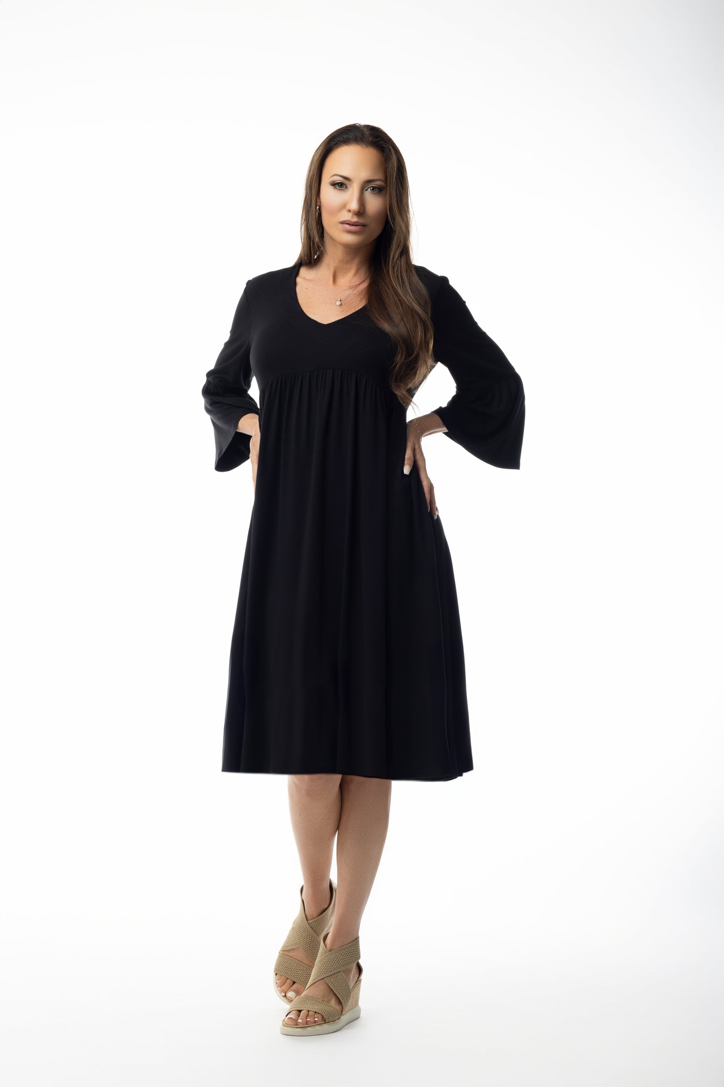 Pure Essence-210-5135-Dress-Classic Blue - The Coach Pyramids