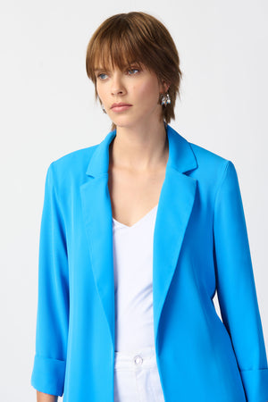 Joseph Ribkoff Spring  2024 -211361S24-Blazer-French Blue - The Coach Pyramids