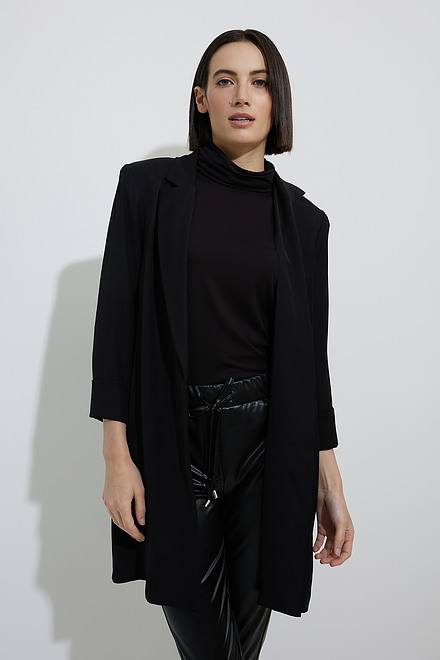 Joseph Ribkoff Spring  2024 -211361TT-Blazer-Black - The Coach Pyramids