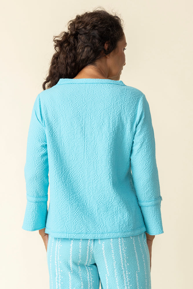 Habitat Spring/Summer 2025-H21343-Flutter Sleeve Pullover-Malibu