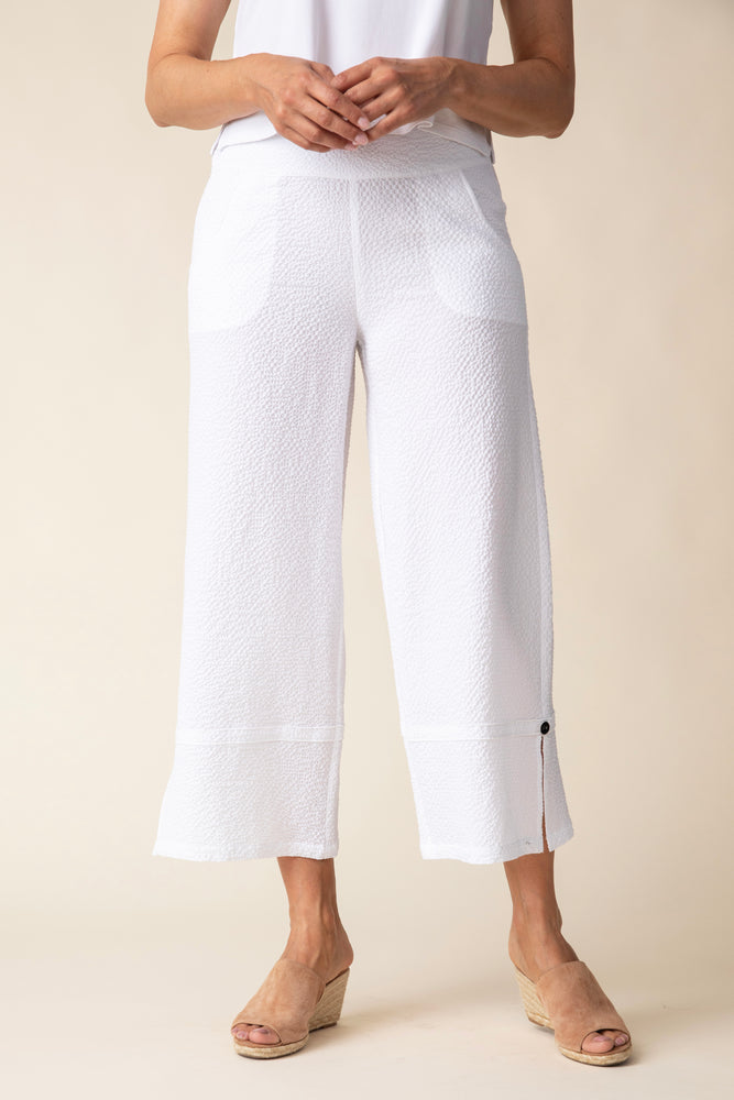 Habitat Spring/Summer 2025-H21372-Relaxed Split Hem Crop-White