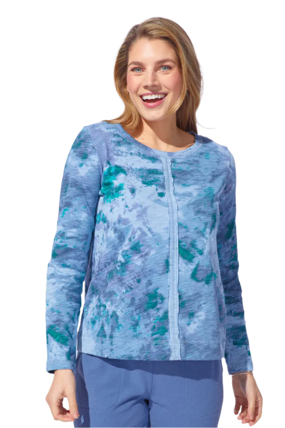 Habitat Escape Fall/Winter 2025-E21430-Stay Centered Tee-Indigo - The Coach Pyramids