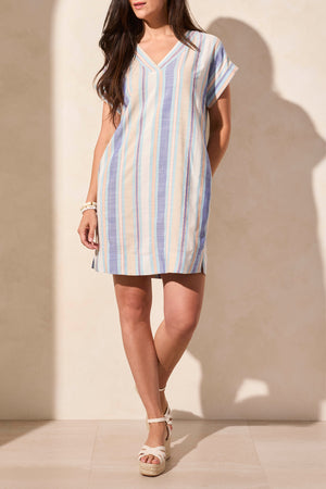 Tribal Spring/Summer 2025-2143O-8100-S/S Dolman Tunic Dress W/Slits-Oasis