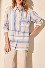 Tribal Spring/Summer 2025-2185O-8100-L/S Button Front Blouse-Oasis