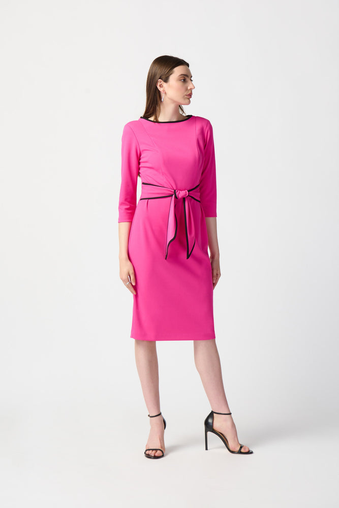 Joseph Ribkoff Spring  2024 -221210S24-Dress-Ultra Pink/Black - The Coach Pyramids