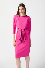 Joseph Ribkoff Spring  2024 -221210S24-Dress-Ultra Pink/Black - The Coach Pyramids