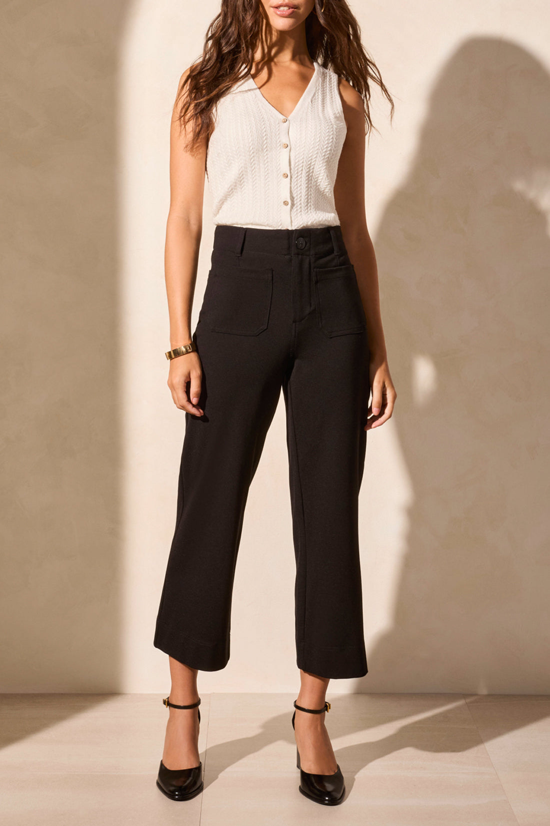 Tribal High Rise Capris-2221O-0002-Black - The Coach Pyramids
