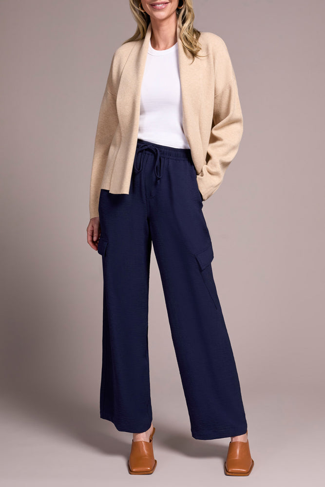 Tribal Fall 2025-2233O-3115-Long Sleeve Short Coatigan-H Latte - The Coach Pyramids