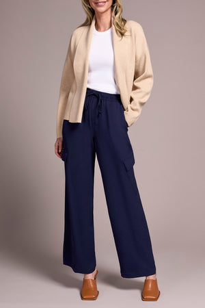 Tribal Fall 2025-2233O-3115-Long Sleeve Short Coatigan-H Latte - The Coach Pyramids