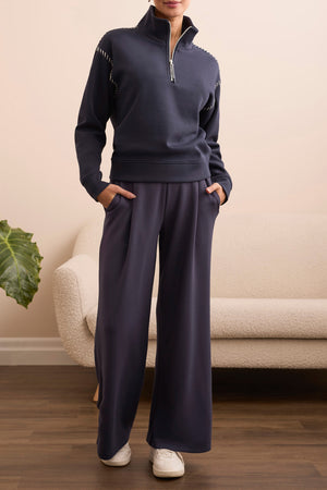 Tribal Fall 2025-2238O-3390-Pull On Pant W/Pockets-Black - The Coach Pyramids