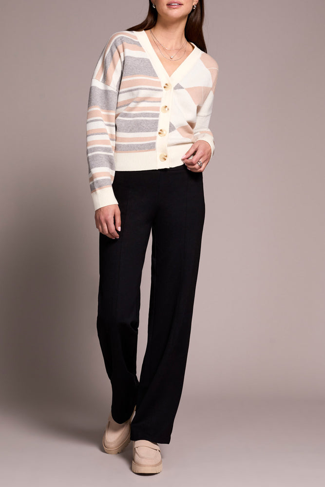 Tribal Fall 2025-2243O-7026-Pull On Pant W/Pin Tucks-Black - The Coach Pyramids