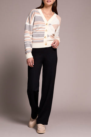 Tribal Fall 2025-2243O-7026-Pull On Pant W/Pin Tucks-Black - The Coach Pyramids