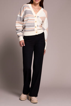 Tribal Fall 2025-2243O-7026-Pull On Pant W/Pin Tucks-Black - The Coach Pyramids