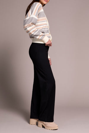 Tribal Fall 2025-2243O-7026-Pull On Pant W/Pin Tucks-Black - The Coach Pyramids