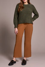 Tribal Fall 2025-2258O-8209-Long Sleeve Crew Neck Sweater-Ivy - The Coach Pyramids