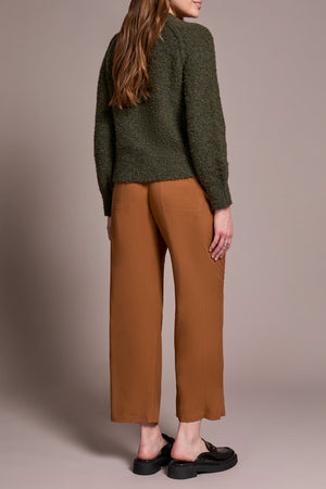 Tribal Fall 2025-2258O-8209-Long Sleeve Crew Neck Sweater-Ivy - The Coach Pyramids