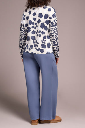 Tribal Fall 2025-2290O-8305-Long Sleeve Crew Neck Top-Sand Stone - The Coach Pyramids