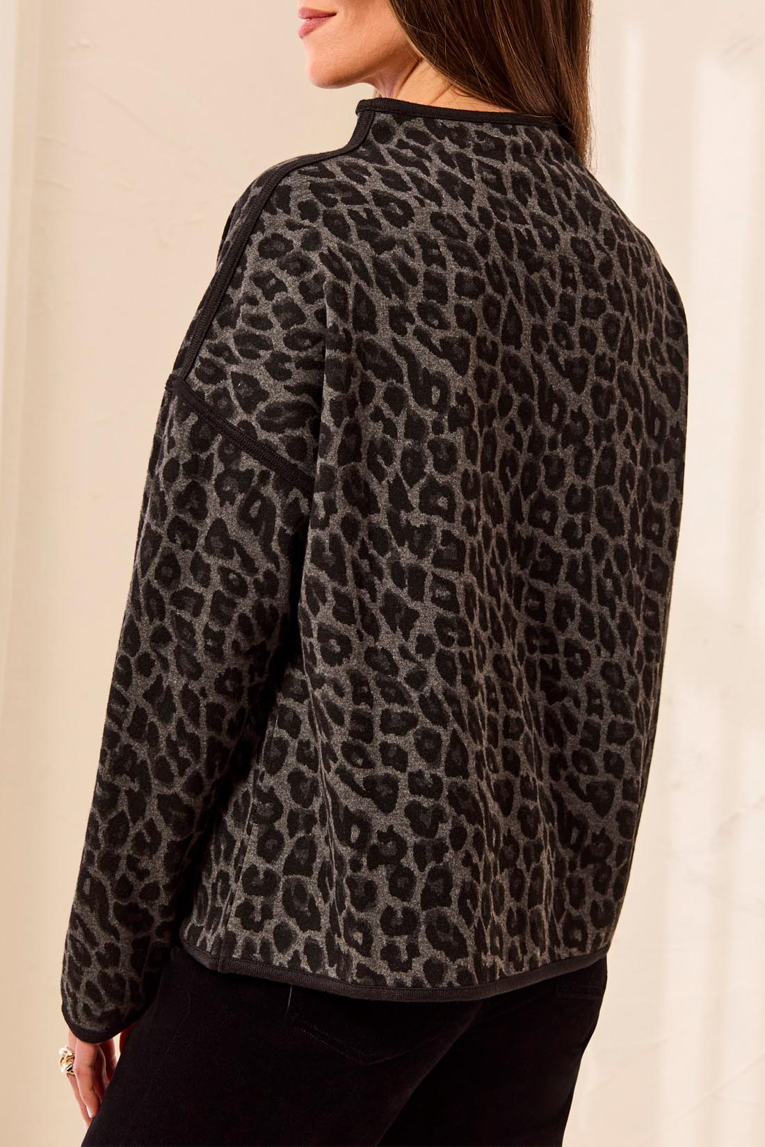 Tribal-L/S Mock Neck Top-2296O-1921-Fossil - The Coach Pyramids