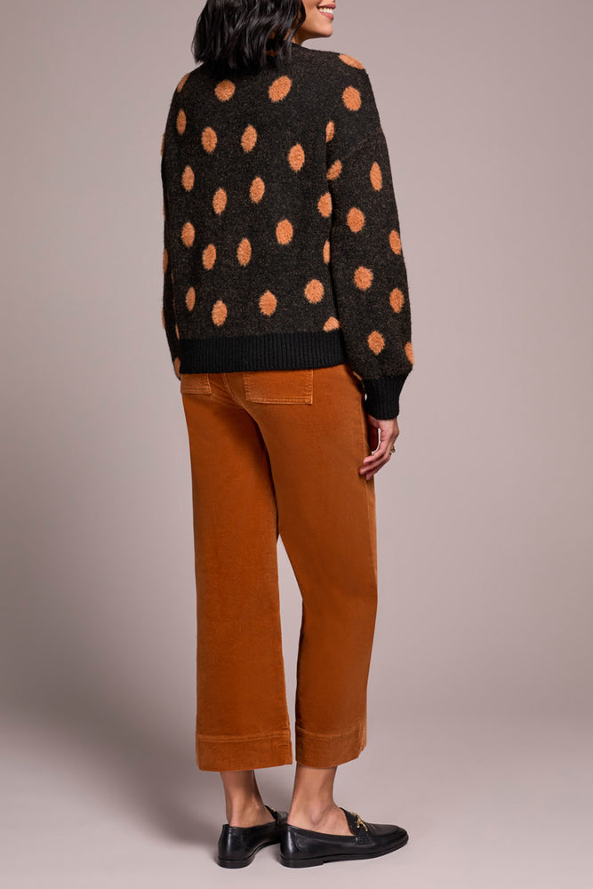 Tribal Fall 2025-2297O-8356-Long Sleeve Crew Neck Sweater-Black - The Coach Pyramids