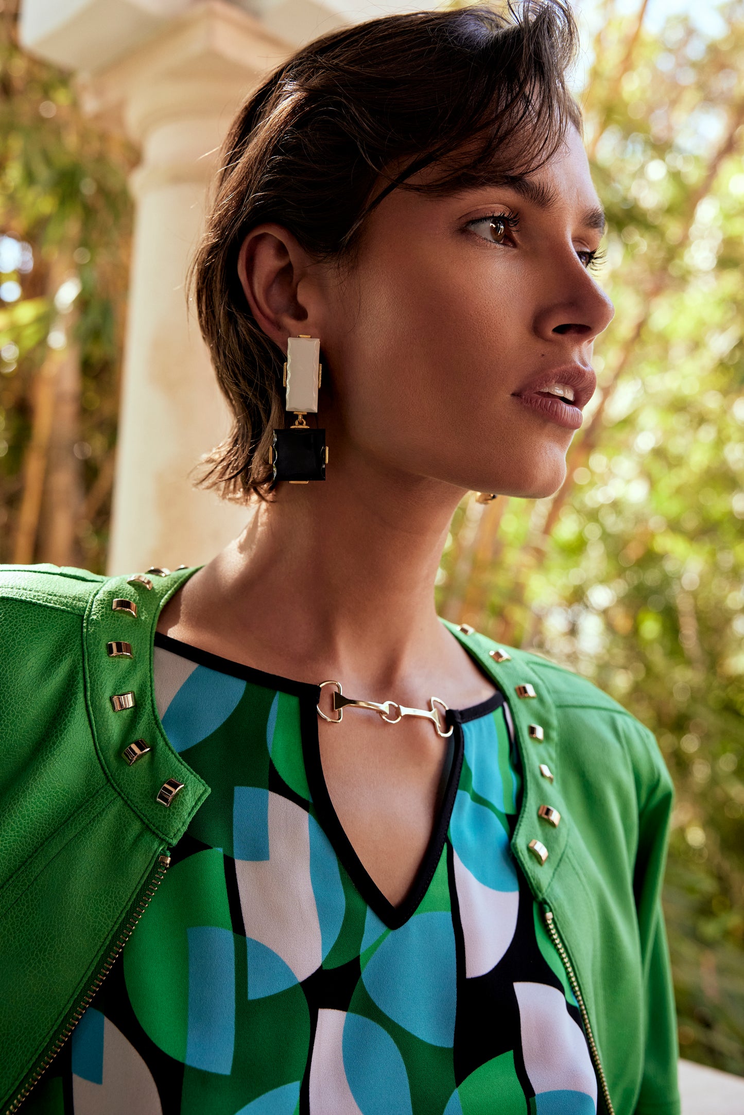 Joseph Ribkoff Spring  2024 -241909-Jacket-Island Green - The Coach Pyramids