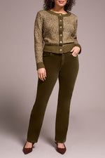 Tribal Fall 2025-2307O-3779-Fly Front 5 Pocket Pant-Ivy