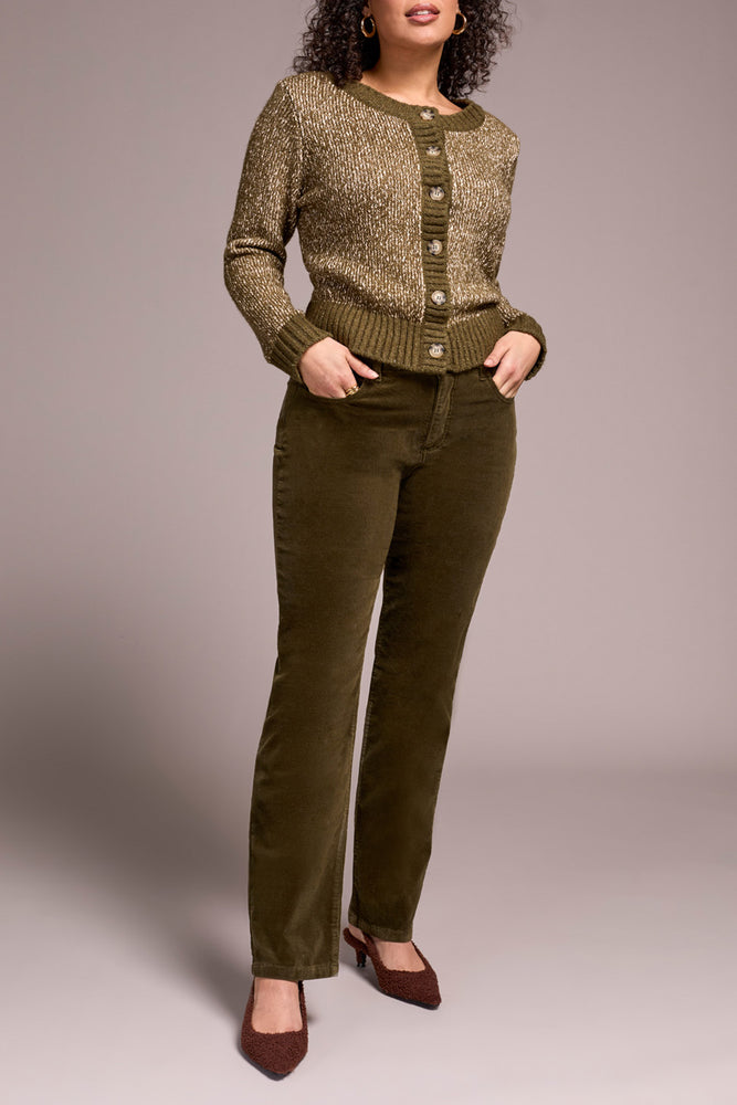 Tribal Fall 2025-2307O-3779-Fly Front 5 Pocket Pant-Ivy - The Coach Pyramids