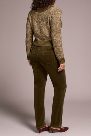 Tribal Fall 2025-2307O-3779-Fly Front 5 Pocket Pant-Ivy - The Coach Pyramids