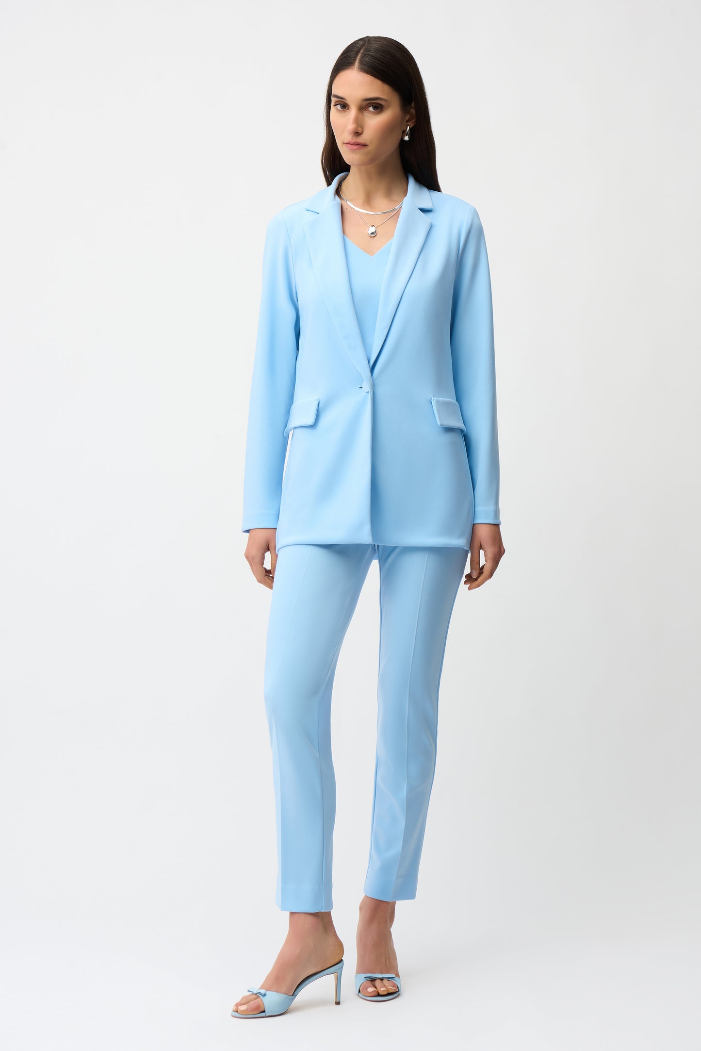 Joseph Ribkoff Spring 2026-231064S26-4373-Blazer-Sky Blue - The Coach Pyramids