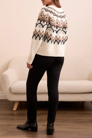 Tribal Fall 2025-2312O-3814-Long Sleeve Button Front Sweater Cardigan-Moon Stone - The Coach Pyramids