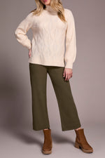 Tribal Fall 2025-2322O-3590-Long Sleeve Mock Neck Sweater-Moon Stone - The Coach Pyramids