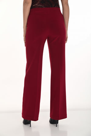 Frank Lyman Fall 2025-233015-441-Knit Pant-Cabernet - The Coach Pyramids