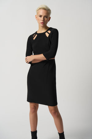 Joseph Ribkoff Fall 2023-233040- Dress-Black - The Coach Pyramids