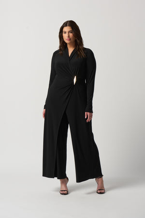 Joseph Ribkoff Spring  2024 -233097-Jumpsuit-Black - The Coach Pyramids