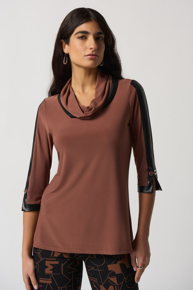 Joseph Ribkoff Fall 2023-233107-Tunic Avocado - The Coach Pyramids