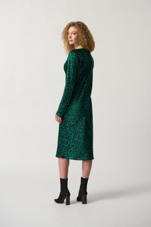 Joseph Ribkoff Fall 2023-233115-Dress-Black/Green - The Coach Pyramids