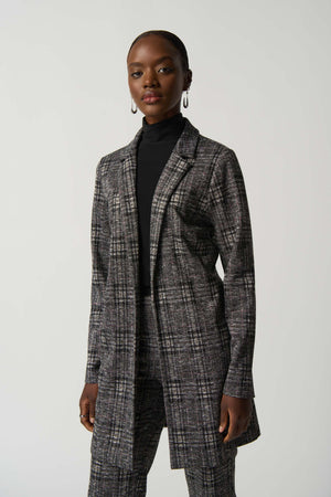 Joseph Ribkoff Fall 2023-233142-Blazer-Black/Multi - The Coach Pyramids