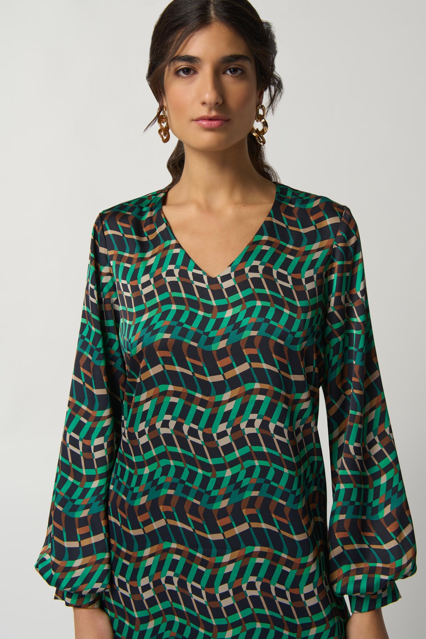 
                  
                    Joseph Ribkoff Fall 2023-233272-Dress-Black/Multi - The Coach Pyramids
                  
                