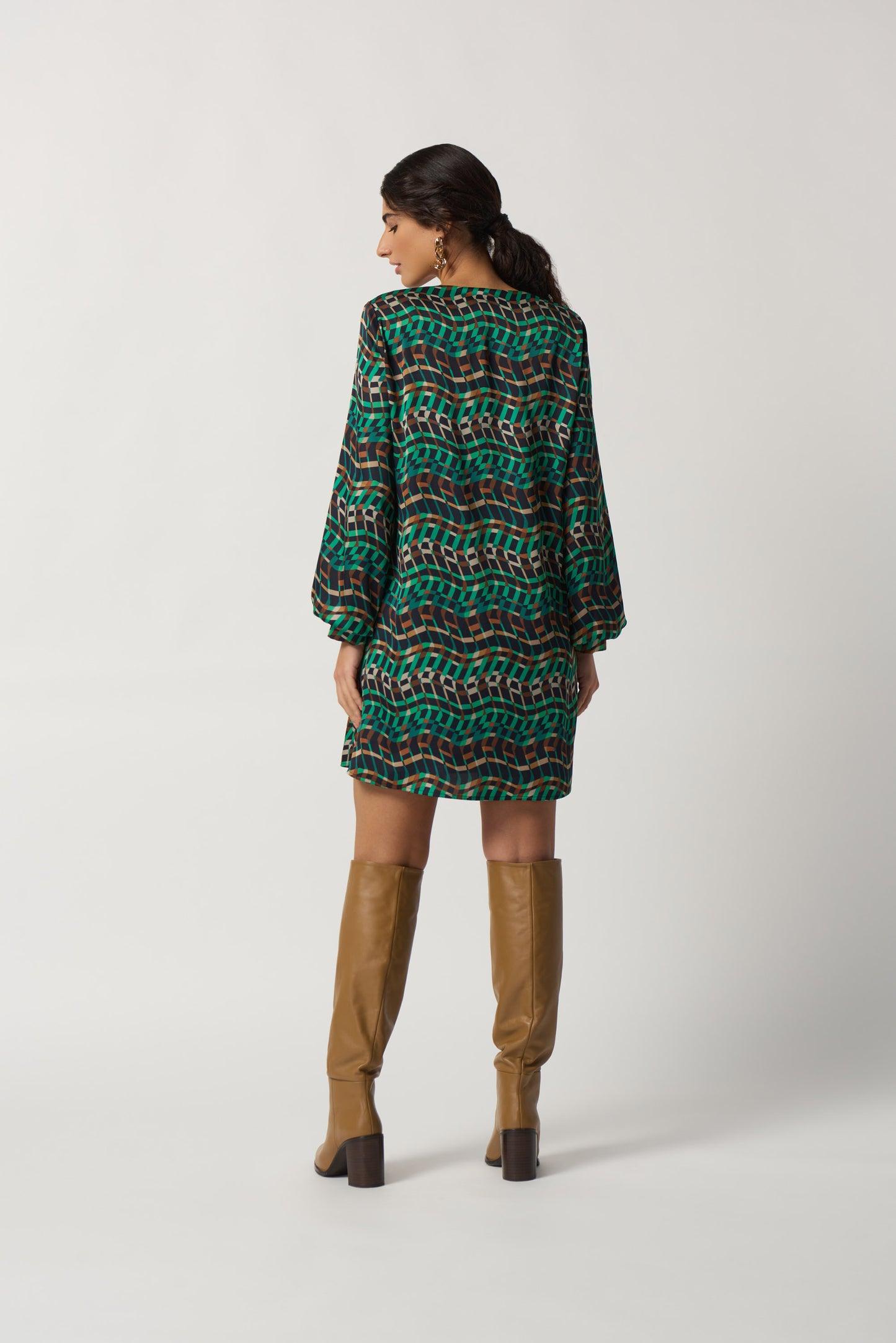 
                  
                    Joseph Ribkoff Fall 2023-233272-Dress-Black/Multi - The Coach Pyramids
                  
                