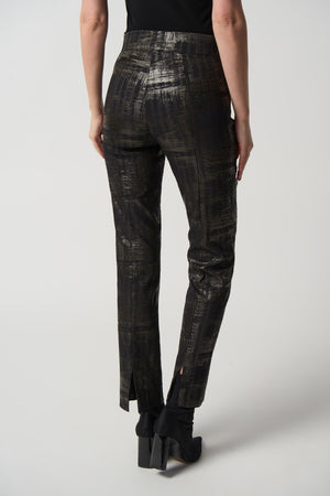 Joseph Ribkoff Fall 2023-233276-Pant-Black/Gold - The Coach Pyramids